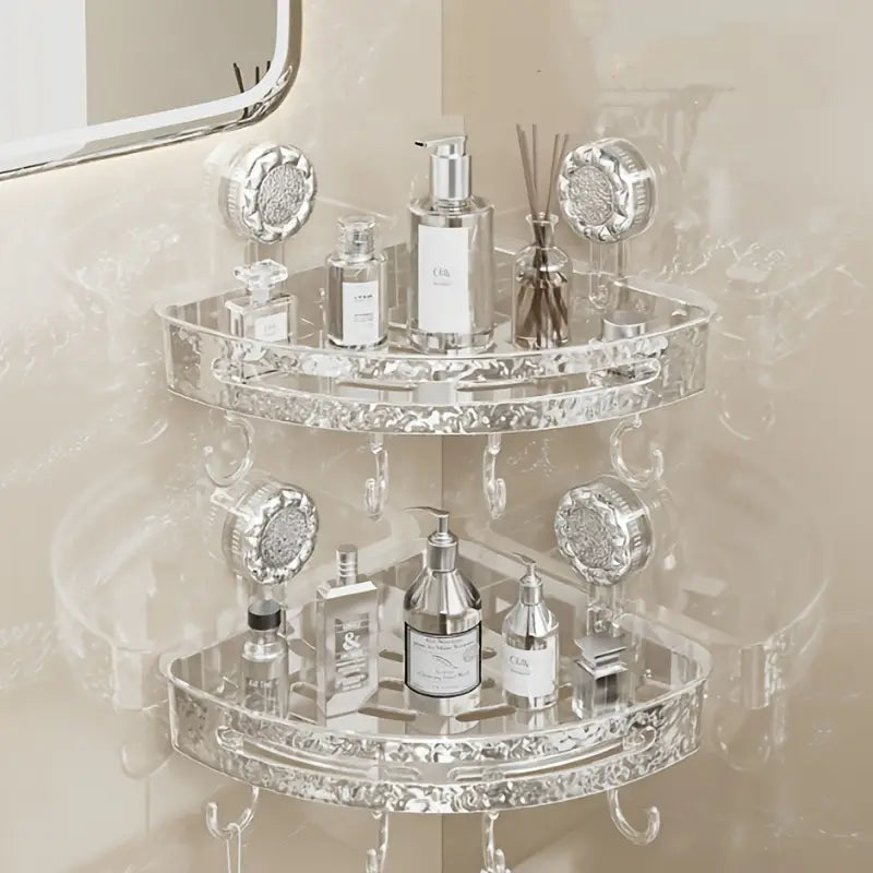 Corner Bathroom Shower Shelf Storage Basket, Wall Mounted Organizer