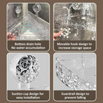 Corner Bathroom Shower Shelf Storage Basket, Wall Mounted Organizer