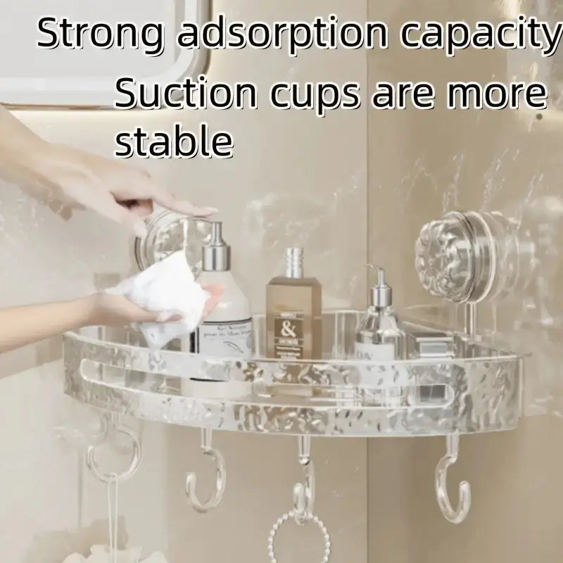 Corner Bathroom Shower Shelf Storage Basket, Wall Mounted Organizer