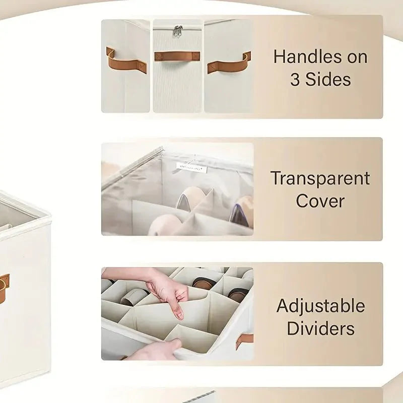 Oxford Fabric Foldable Design Space-Saving Box 2 PACK