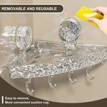 Corner Bathroom Shower Shelf Storage Basket, Wall Mounted Organizer