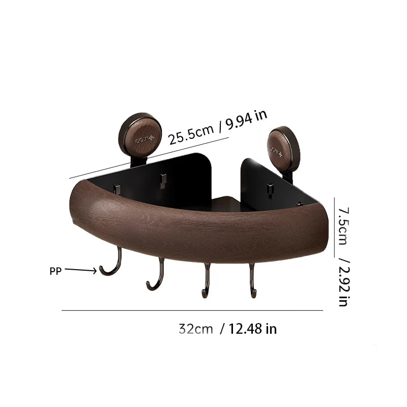 Suction Corner Shelf - Strong Hold, Fast Drainage