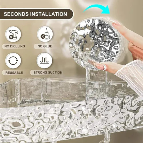 Corner Bathroom Shower Shelf Storage Basket, Wall Mounted Organizer