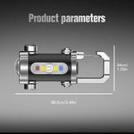 Portable, rechargeable, bright keychain flashlight