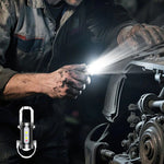 Portable, rechargeable, bright keychain flashlight