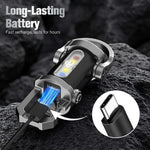 Portable, rechargeable, bright keychain flashlight