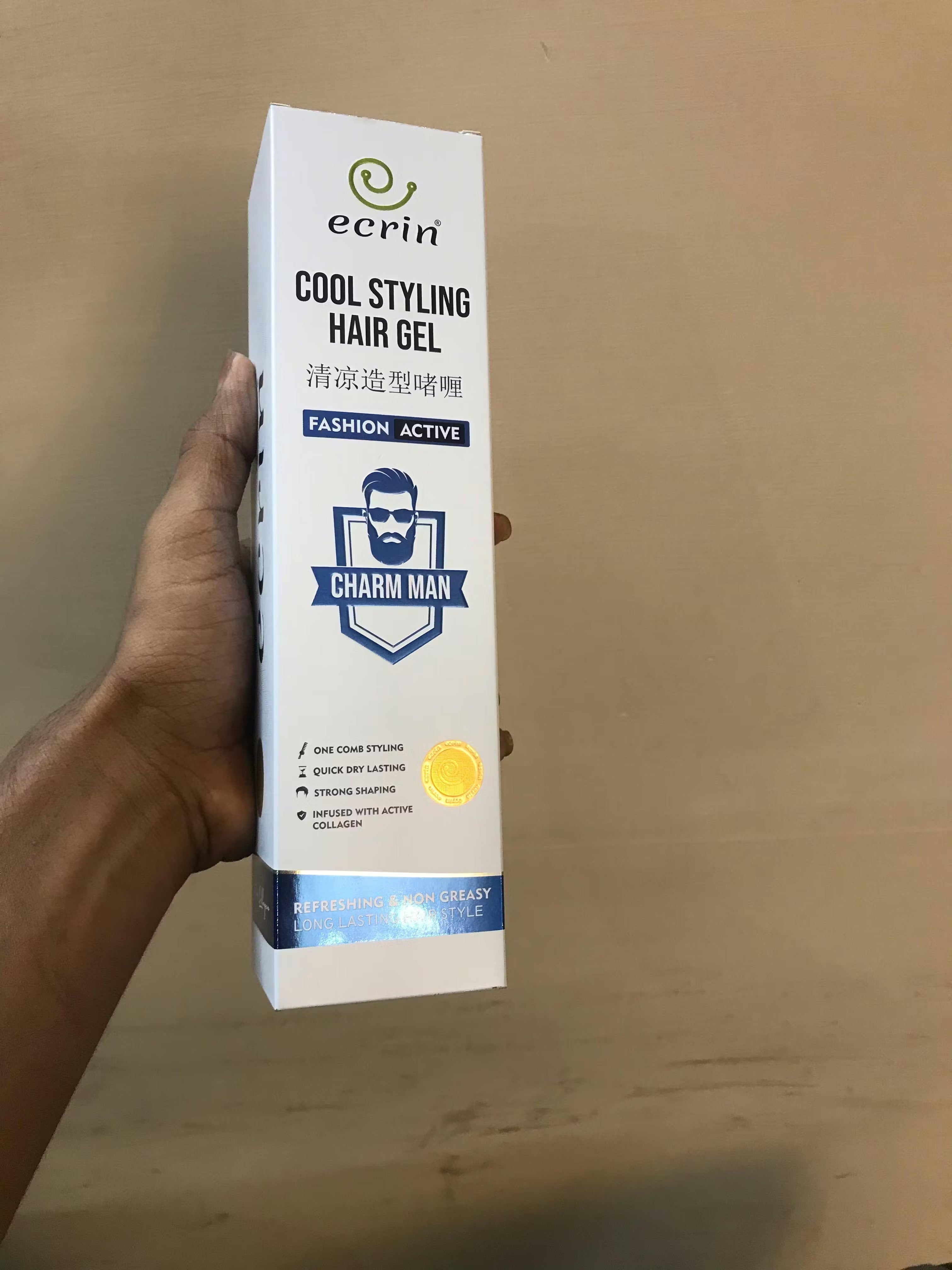 ECRIN COOL STYLING HAIR GEL WITH ACTIVE COLLAGEN